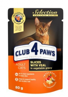 Club4Paws Dana Sebzeli Selection 80 gr Kedi Maması kullananlar yorumlar